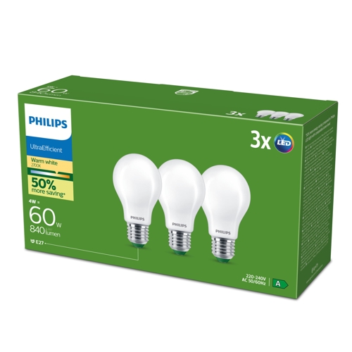 PHILIPS LED CLA 60W A60 E27 2700K FR UE 3CT/4 EC