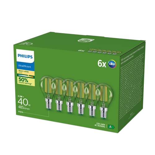 PHILIPS LED CLA P45 40W E14 WW CL ND UE 6CT/4EC