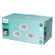 PHILIPS LED downlight Dive Bathroom 5.5W 350lm/827/36° IP65 ; bílá 3-pack