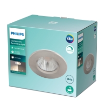 PHILIPS LED downlight Dive Bathroom 5.5W 350lm/827/36° IP65 ; nikl 3-pack