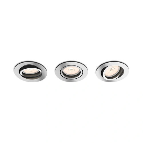 PHILIPS LED downlight Donegal 3xNW ;chrome