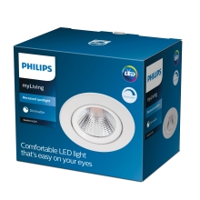 PHILIPS LED downlight Sparkle 5.5W 350lm/827/36° IP20 ; bílá 3-pack