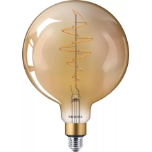 PHILIPS LED globe filament G200 7W/40W E27 1800K 470lm Dim 15Y amber