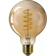 PHILIPS LED globe filament G93 4W/25W E27 1800K 250lm Dim 15Y gold