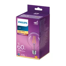 PHILIPS LED globe filament G95 7W/60W E27 2700K 806lm NonDim 15Y