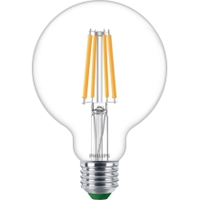 PHILIPS LED globe filament MASTER.UE G95 4W/60W E27 2700K 840lm NonDim 50Y