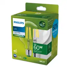 PHILIPS LED globe filament UE G95 4W/60W E27 4000K 840lm NonDim 50Y