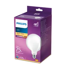 PHILIPS LED globe G125 8.5W/75W E27 2700K 1055lm NonDim 15Y opál