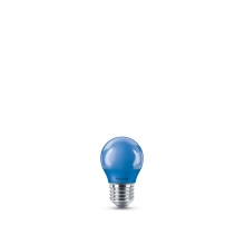 PHILIPS LED kapka colored P45 3.1W/25W E27 BLUE NonDim 10Y
