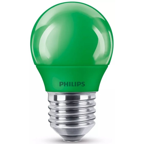 PHILIPS LED  kapka colored P45 3.1W/25W E27 GREEN NonDim 10Y˙