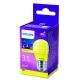PHILIPS LED kapka colored P45 3.1W/25W E27 YELLOW NonDim 10Y