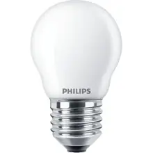 PHILIPS LED kapka CorePro P45 4.3W/40W E27 2700K 470lm NonDim 15Y opál