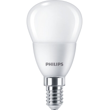 PHILIPS LED kapka CorePro P45 5W/40W E14 2700K 470lm NonDim 15Y opál