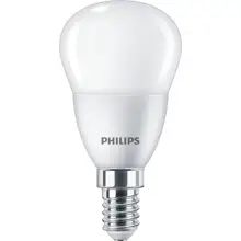 PHILIPS LED kapka CorePro P45 5W/40W E14 2700K 470lm NonDim 15Y opál
