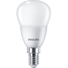 PHILIPS LED kapka CorePro P45 5W/40W E14 4000K 470lm NonDim 15Y opál