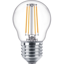 PHILIPS LED kapka filament CorePro P45 4.3W/40W E27 2700K 470lm NonDim 15Y