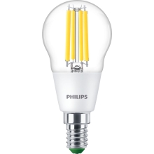 PHILIPS LED  kapka filament MASTER P45 2.3W/40W E14 4000K 485lm NonDim 50Y˙