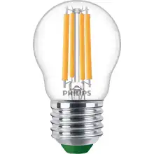 PHILIPS LED kapka filament MASTER P45 2.3W/40W E27 2700K 485lm NonDim 50Y