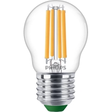 PHILIPS LED  kapka filament MASTER P45 2.3W/40W E27 2700K 485lm NonDim 50Y˙