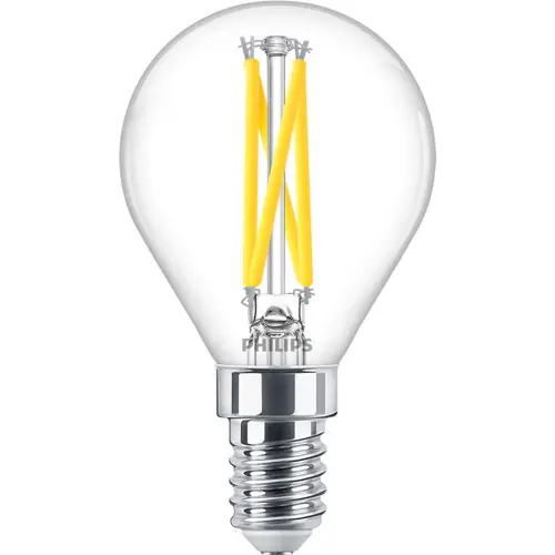 PHILIPS LED kapka filament MASTER P45 2.5W/25W E14 2700K 340lm DimTone 25Y
