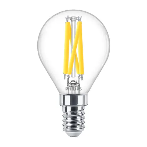 PHILIPS LED kapka filament MASTER P45 5.9W/60W E14 2700K 806lm DimTone 25Y