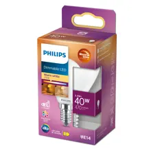 PHILIPS LED kapka filament P45 3.4W/40W E14 927 470lm Dim 15Y opál