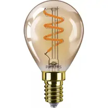 PHILIPS LED kapka filament P45 3W/25W E14 2200K 250lm Dim 15Y amber