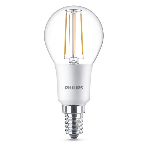 PHILIPS LED kapka filament P45 4.5W/40W E14 2700K 470lm Dim 15Y BL