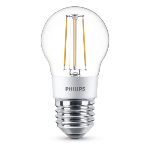 PHILIPS LED  kapka filament P45 4.5W/40W E27 2700K 470lm Dim 15Y BL˙