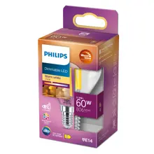 PHILIPS LED kapka filament P45 5.9W/60W E14 927 806lm Dim 15Y