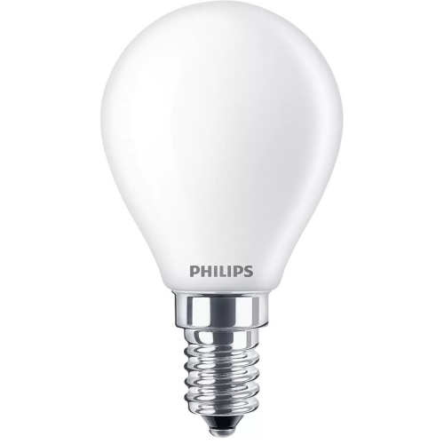 PHILIPS LED kapka filament P45 6.5W/60W E14 2700K 806lm NonDim 15Y opál