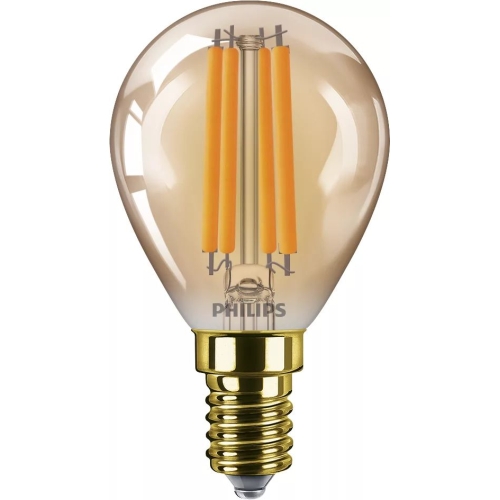 PHILIPS LED kapka filament P45 6W/40W E14 1800K 470lm NonDim 15Y amber