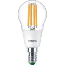 PHILIPS LED kapka filament UE P45 2.3W/40W E14 2700K 485lm NonDim 50Y