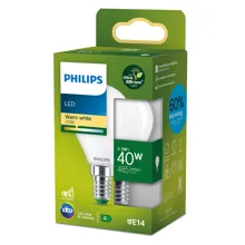 PHILIPS LED kapka filament UE P45 2.3W/40W E14 2700K 485lm NonDim 50Y opál