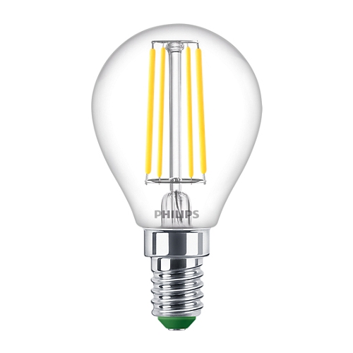 PHILIPS LED kapka filament UE P45 2.3W/40W E14 4000K 485lm NonDim 50Y