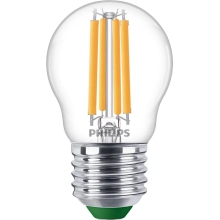 PHILIPS LED kapka filament UE P45 2.3W/40W E27 2700K 485lm NonDim 50Y