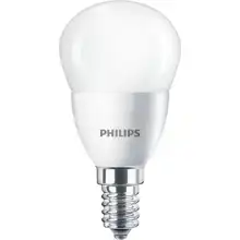 PHILIPS LED kapka P45 5.5W/40W E14 2700K 470lm NonDim 15Y opál BL
