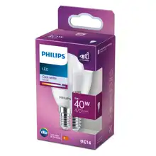 PHILIPS LED kapka P45 5W/40W E14 4000K 470lm NonDim 15Y opál