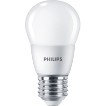 PHILIPS LED kapka P45 7W/60W E27 6500K 806lm NonDim 15Y opál