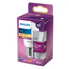 PHILIPS LED kapka P48 7W/60W E27 2700K 806lm NonDim 15Y opál