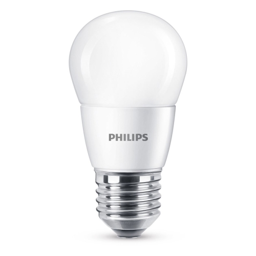 PHILIPS LED kapka P48 7W/60W E27 4000K 830lm NonDim 15Y opál BL