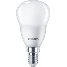 PHILIPS LED  kapkaLED CorePro P45 2.8W/25W E14 2700K 250lm NonDim 15Y opál˙