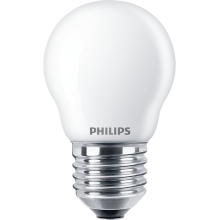 PHILIPS LED  kapkaLED CorePro P45 6.5W/60W E27 2700K 806lm NonDim 15Y opál˙