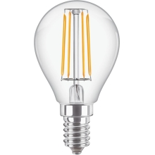 PHILIPS LED luster filament CorePro P45 4.3W/40W E14 2700K 470lm NonDim 15Y