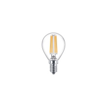 PHILIPS LED luster filament CorePro P45 6.5W/60W E14 4000K 806lm NonDim 15Y