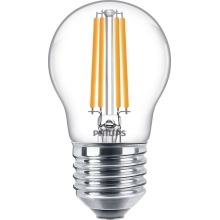 PHILIPS LED luster filament CorePro P45 6.5W/60W E27 2700K 806lm NonDim 15Y
