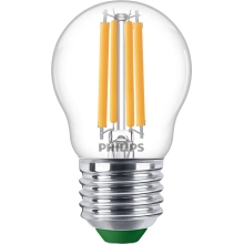 PHILIPS LED luster filament MASTER P45 2.3W/40W E27 2700K 485lm NonDim 50Y