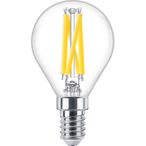 PHILIPS LED luster filament MASTER P45 3.4W/40W E14 2700K 470lm DimTone 25Y
