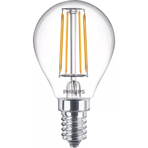 PHILIPS LED luster filament P45 4.3W/40W E14 2700K 470lm NonDim 15Y BL