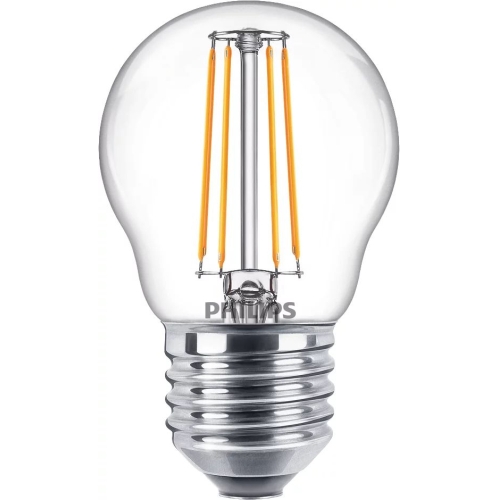 PHILIPS LED luster filament P45 4.3W/40W E27 2700K 470lm NonDim 15Y BL
